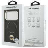 Karl Lagerfeld Karl Pin MagSafe Case til iPhone 17 Pro - sort