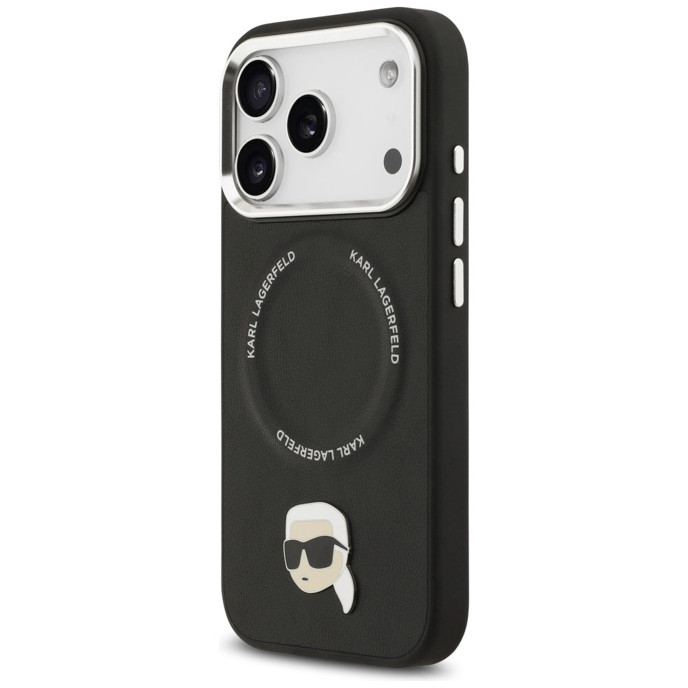 Karl Lagerfeld Karl Pin MagSafe Case til iPhone 17 Pro Max - sort
