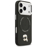 Karl Lagerfeld Karl Pin MagSafe Case til iPhone 17 Pro Max - sort