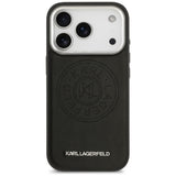 Karl Lagerfeld Point & Metal Logo MagSafe Case til iPhone 17 Pro Max - sort