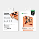 AmazingThing Camera Glass Protector til iPhone 17 Pro / Pro Max - med orange ramme