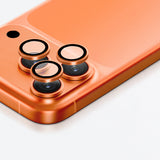 AmazingThing Camera Glass Protector til iPhone 17 Pro / Pro Max - med orange ramme