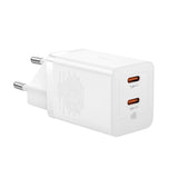 Baseus GaN5 Pro 40W 2xUSB-C vægoplader - hvid
