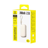 Baseus EnerFill FC21 Qpow 3 Ultra 20000mAh 22.5W Powerbank med display og kabel med - beige
