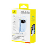 Baseus EnerFill FC31 20000mAh 45W Power Bank med display med USB-C og Lightning Kabler - Blå