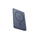 Baseus PicoGo AM31 Qi2 5000mAh 20W Ultra-Thin MagSafe Kompatibel Power Bank med Stativ og Baseus Simple USB-C 20cm Strikkede Kabel - Grå