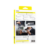 Baseus PicoGo AM31 Qi2 5000mAh 20W Ultra-Thin MagSafe Kompatibel Power Bank med Stativ og Baseus Simple USB-C 20cm Strikkede Kabel - Grå