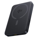 Baseus EnerFill FM12 10000mAh 22.5W Qi2 Power Bank MagSafe Kompatibel med Baseus Simple USB-C 20V/3A 30cm Kabel - sort