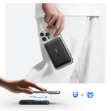 Baseus EnerFill FM12 10000mAh 22.5W Qi2 Power Bank MagSafe Kompatibel med Baseus Simple USB-C 20V/3A 30cm Kabel - sort