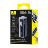 Baseus EnerGeek GR11 10000mAh 100W Power Bank med Retractable Cable - Grå