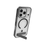 ZAGG Santa Cruz Snap KS MagSafe Case med stativ til iPhone 17 Pro - Klar og sort