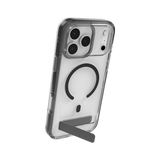 ZAGG Santa Cruz Snap KS MagSafe Case med stativ til iPhone 17 Pro Max - Klar og sort