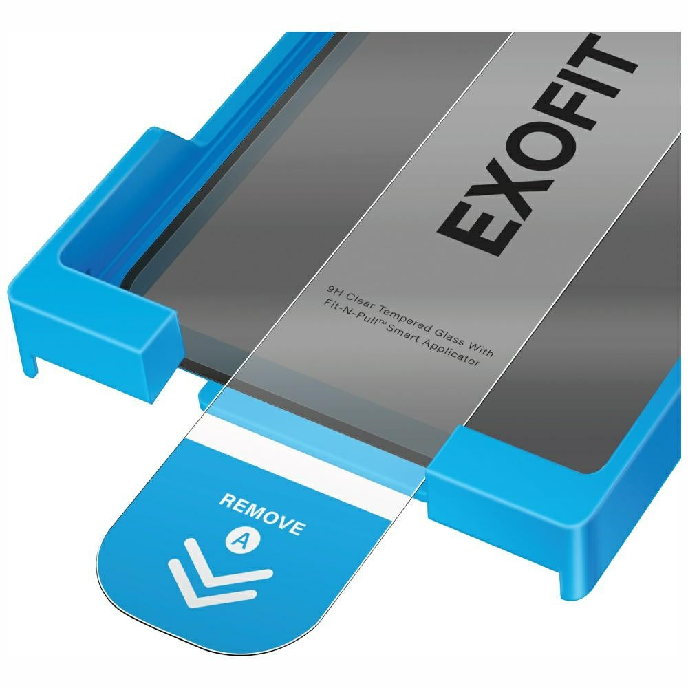 Uniq Optix Exofit Privacy tempereret glas til iPhone 17 Pro Max med applikator