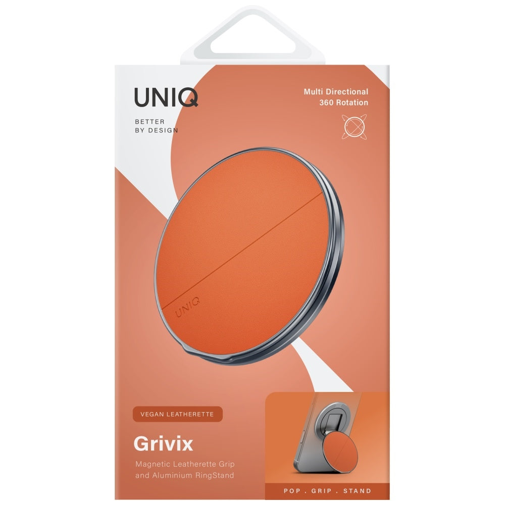 Uniq Grivix Classic 360 Mount&Grip Stand Magnetisk Holder - Orange