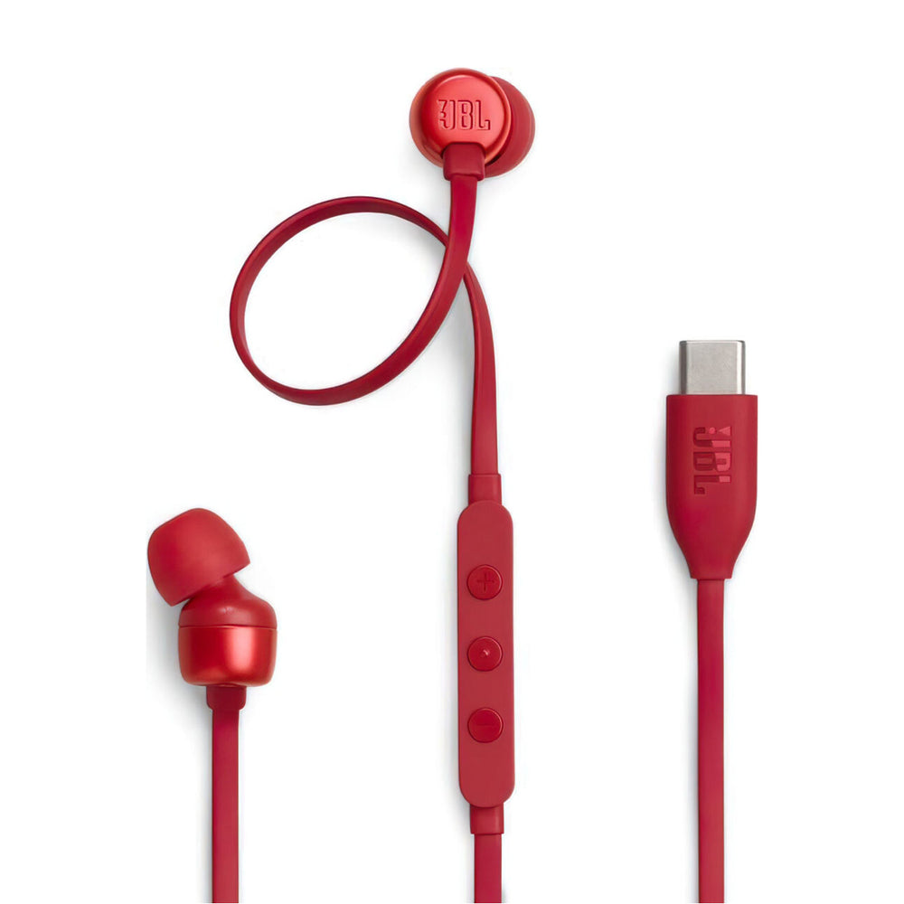 JBL Tune 310C In-Ear USB-C hovedtelefoner Rød