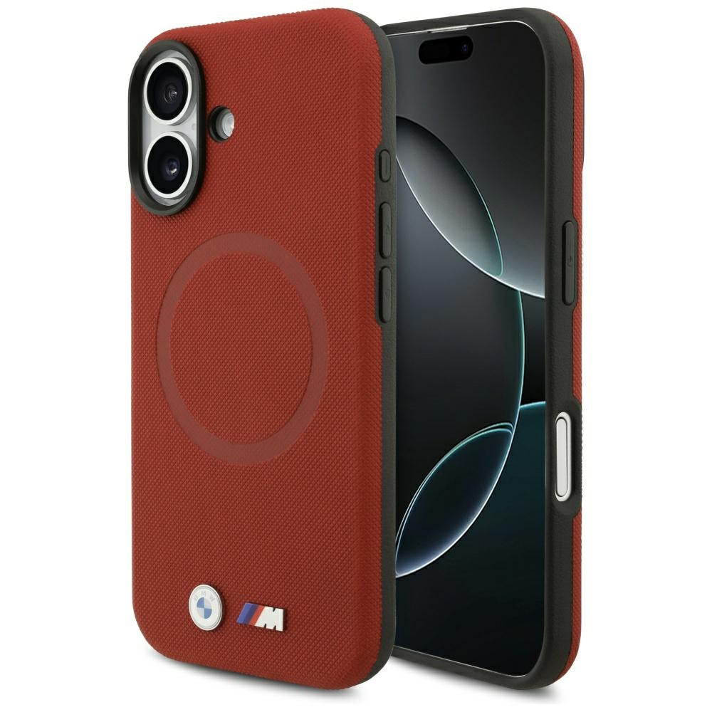 BMW M FW Metal Logo MagSafe Case til iPhone 17 - Rød