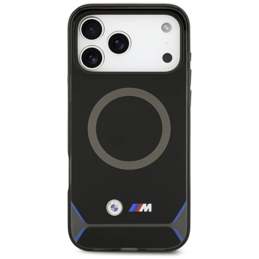 BMW M IML Metal Buttons & Logo MagSafe Case til iPhone 17 Pro Max - Blå