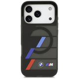 BMW M IML Metal Buttons Tricolor Lines MagSafe Case til iPhone 17 Pro Max - sort