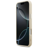 Guess Peony Hot Stamp Script MagSafe Case til iPhone 17 Pro Max - Beige