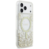 Guess Resin Bottom Glitter MagSafe Case til iPhone 17 Pro Max - Guld