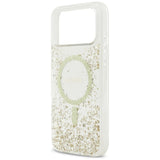 Guess Resin Bottom Glitter MagSafe Case til iPhone 17 Pro Max - Guld