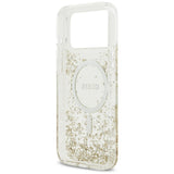 Guess Resin Bottom Glitter MagSafe Case til iPhone 17 Pro Max - Guld