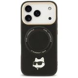 Karl Lagerfeld Big Strap Choupette Metal Logo MagSafe Case til iPhone 17 Pro Max - sort