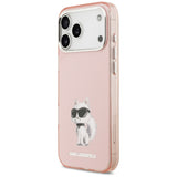 Karl Lagerfeld IML Aquarelle Choupette & Logo MagSafe Case til iPhone 17 Pro - Pink