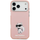 Karl Lagerfeld IML Aquarelle Choupette & Logo MagSafe Case til iPhone 17 Pro - Pink