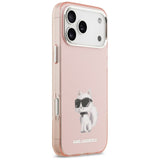 Karl Lagerfeld IML Aquarelle Choupette & Logo MagSafe Case til iPhone 17 Pro - Pink