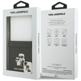Karl Lagerfeld Saffiano Karl&Choupette Pin Case til Samsung Galaxy Z Flip 7 - sort