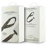 Guess Universal CBDY 4G Tether Patch Strass Metal Logo Telefon Lanyard - Brunt