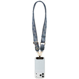 Guess Universal CBDY 4G Tether Patch Strass Metal Logo Telefon Lanyard - Blå