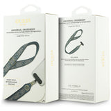 Guess Universal CBDY 4G Tether Patch Strass Metal Logo Telefon Lanyard - Blå