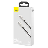 Kabel USB-C til USB-C Baseus Cafule, 100W, 1m (sort)