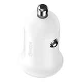 Baseus Grain Pro Car Charger 2x USB 4.8A (hvid)