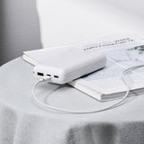 Baseus Simple Wisdom Data Cable Kit USB til Micro 2.1A (2PCS/Set) 1.5m Hvid