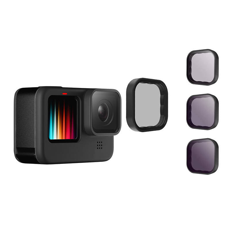 Telesin 8/16/32 ND-filtersæt til GoPro Hero 9 / Hero 10 / Hero 11 / Hero 12 / Mini (GP-FLT-902)