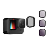 Telesin 8/16/32 ND-filtersæt til GoPro Hero 9 / Hero 10 / Hero 11 / Hero 12 / Mini (GP-FLT-902)