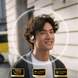 OWS Baseus Eli 2i Fit Headphones with Ear Hooks - White