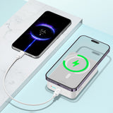 Baseus EnerFill FM41 20000mAh 20W Magnetic Power Bank with USB-C to USB-C Cable 30cm - White
