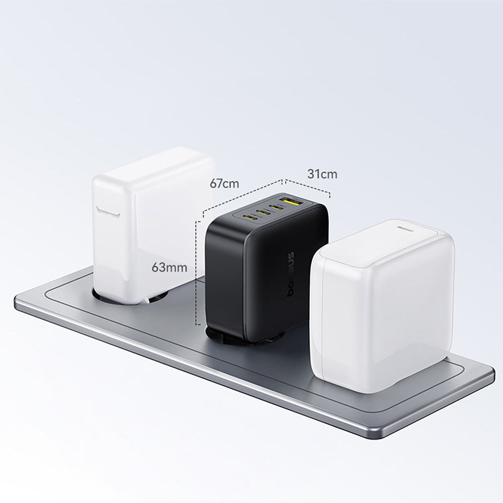 Baseus EnerFill FH11 GaN 140W Wall Charger 3xUSB-C + 1xUSB-A - Black
