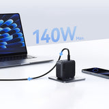Baseus EnerFill FH11 GaN 140W Wall Charger 3xUSB-C + 1xUSB-A - Black