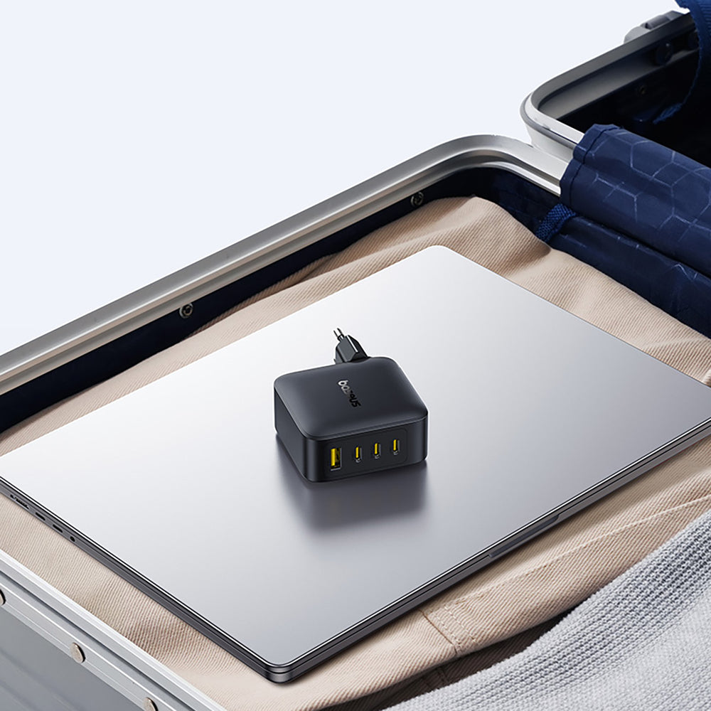 Baseus EnerFill FH11 GaN 140W Wall Charger 3xUSB-C + 1xUSB-A - Black