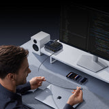 Baseus Nomos NH21 Qi2 160W 4-in-1 Wireless Charging Station with Retractable Cable - Black