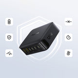 Baseus EnerFill FH21 120W Ladestation 4xUSB-C + 2xUSB-A - sort