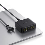 Baseus EnerFill FH21 120W Ladestation 4xUSB-C + 2xUSB-A - sort