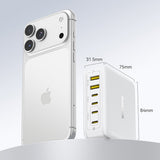 Baseus EnerFill FH21 120W Charging Station 4xUSB-C + 2xUSB-A - White