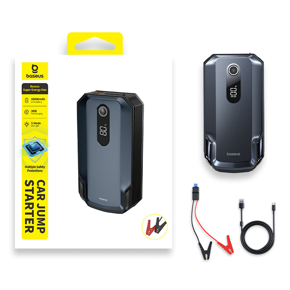 Jump starter Baseus Super Energy Max 20000mAh - black
