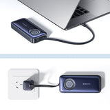 Baseus EnerCore CR11 20000mAh 67W Power Bank with Retractable USB-C Cable - Black
